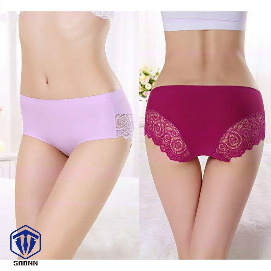 バックレースショーツ3枚セット バックレースパンツ シームレスショーツ シームレスパンツ スタンダードショーツ レディース パンティ ショーツ パンツ 