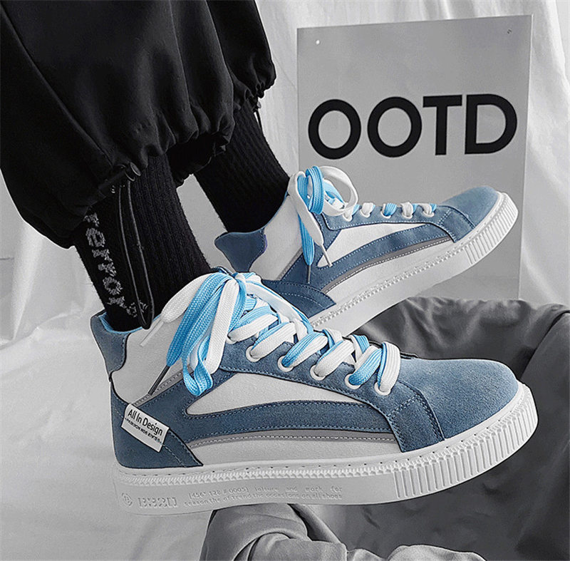 ハイカットスニーカー メンズ メンズスニーカー 靴 ウォーキングカジュアル安い ドライビング通学靴  