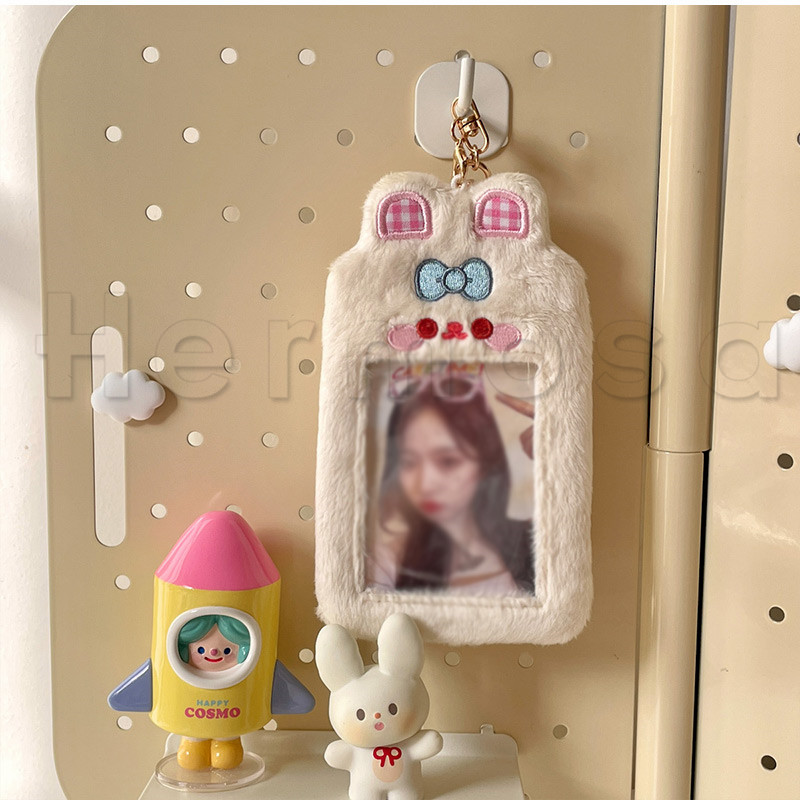 パスケース 定期入れ かわいい ふわふわ 動物 クリア窓付き アイドル キーホルダー キャンパスカード 送料無料 ファッション カード収納 カードケース 