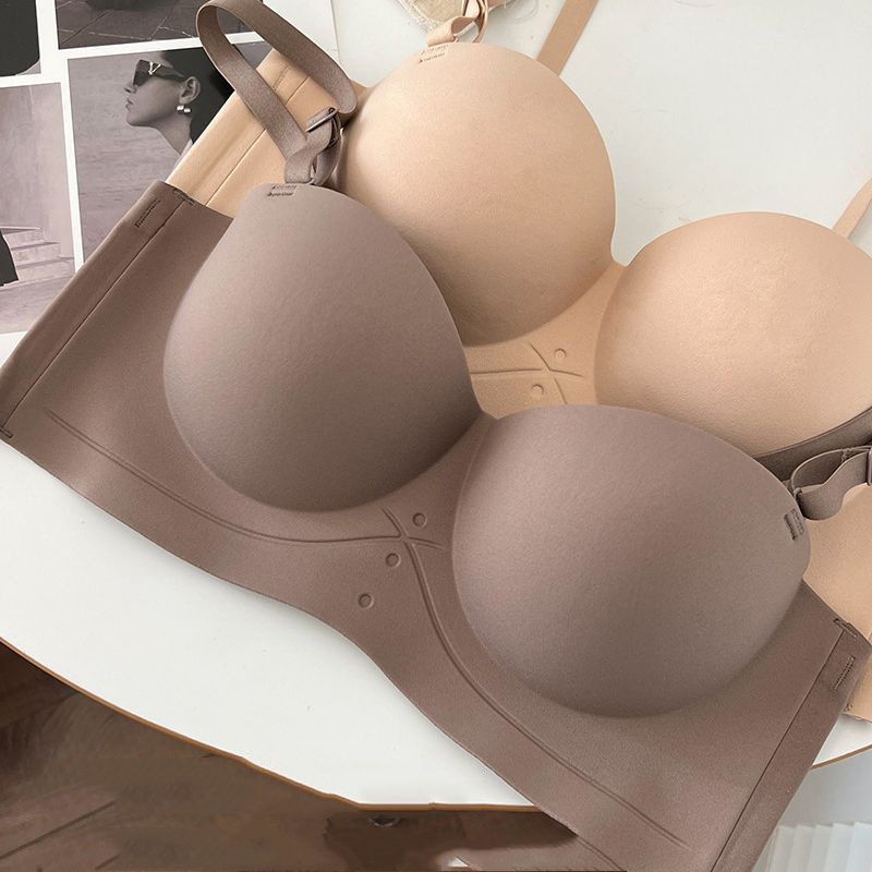 立体カップ 盛りブラ レディース もちもち ノンワイヤー シームレス 揺れない 下着 脇高 盛れる 旅行 シンプル ブラジャー 脇肉 インナー 楽ちん 