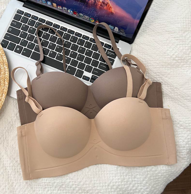立体カップ 盛りブラ レディース もちもち ノンワイヤー シームレス 揺れない 下着 脇高 盛れる 旅行 シンプル ブラジャー 脇肉 インナー 楽ちん 