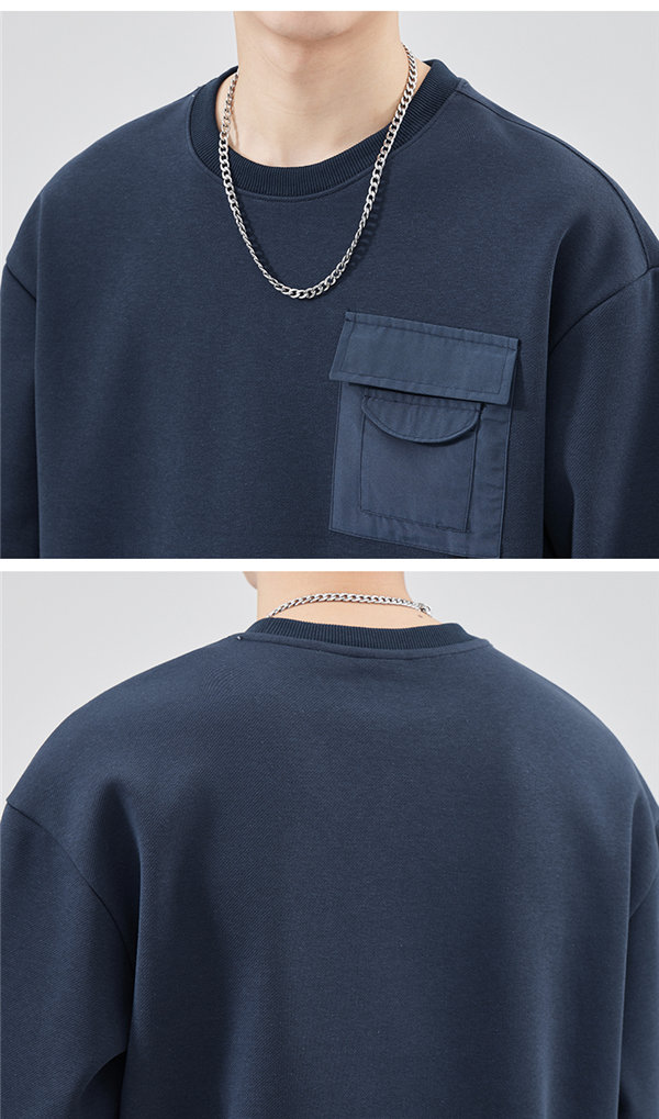 トレーナー メンズ 長袖 プルオーバー スウェットポケット付き 秋服トレーナー 秋服 送料無料 クルーネック 大きいサイズ 韓国ファッション 春秋 