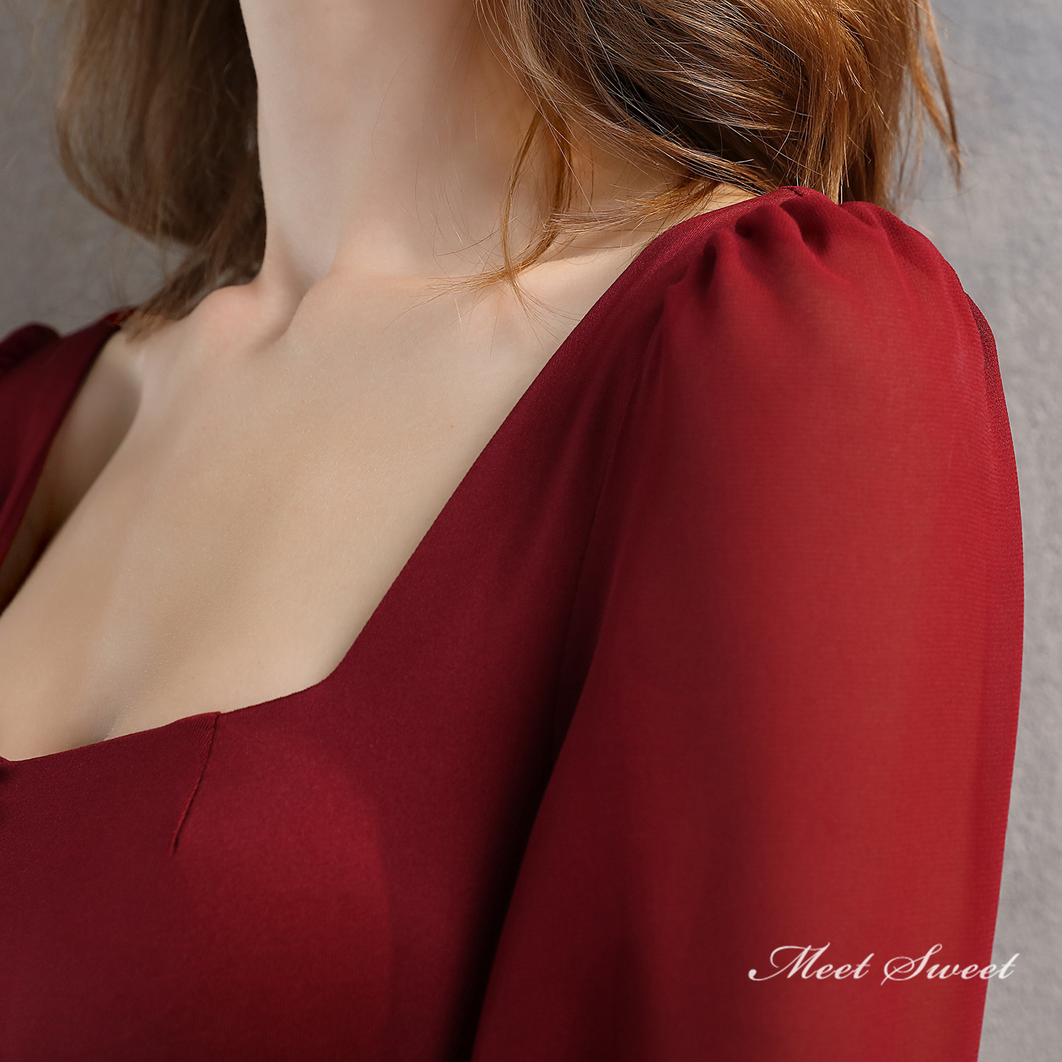 カラードレス ミニドレス パーティードレス 結婚式 二次会 発表会 ワンピース ファスナー ブライダル 食事会 フォーマルドレス サテン 演奏会 ロングスリーブ 