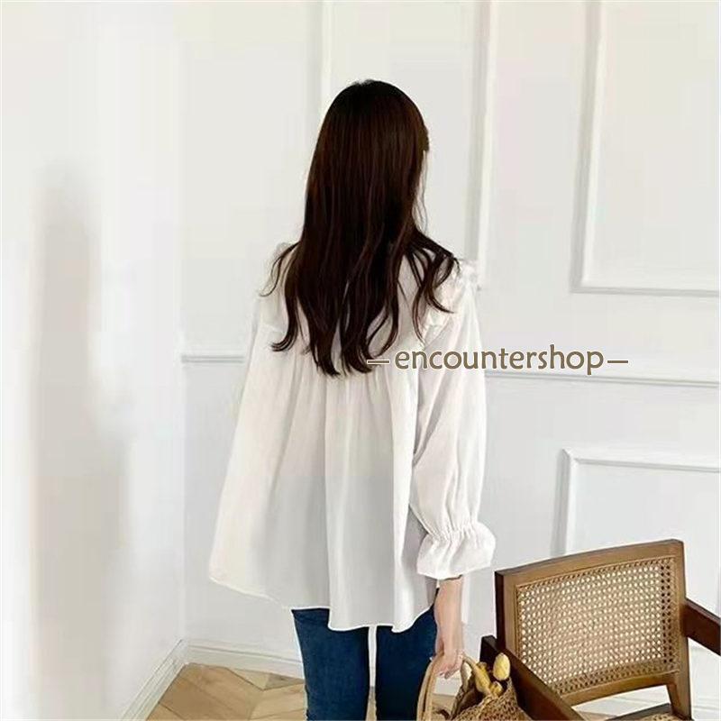 ブラウス レディース 長袖 春秋 長袖シャツ フリル おしゃれ ビジネス 通勤 入学式 デート シンプル OL フォーマル 体型カバー トップス 