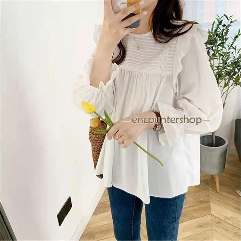 ブラウス レディース 長袖 春秋 長袖シャツ フリル おしゃれ ビジネス 通勤 入学式 デート シンプル OL フォーマル 体型カバー トップス 