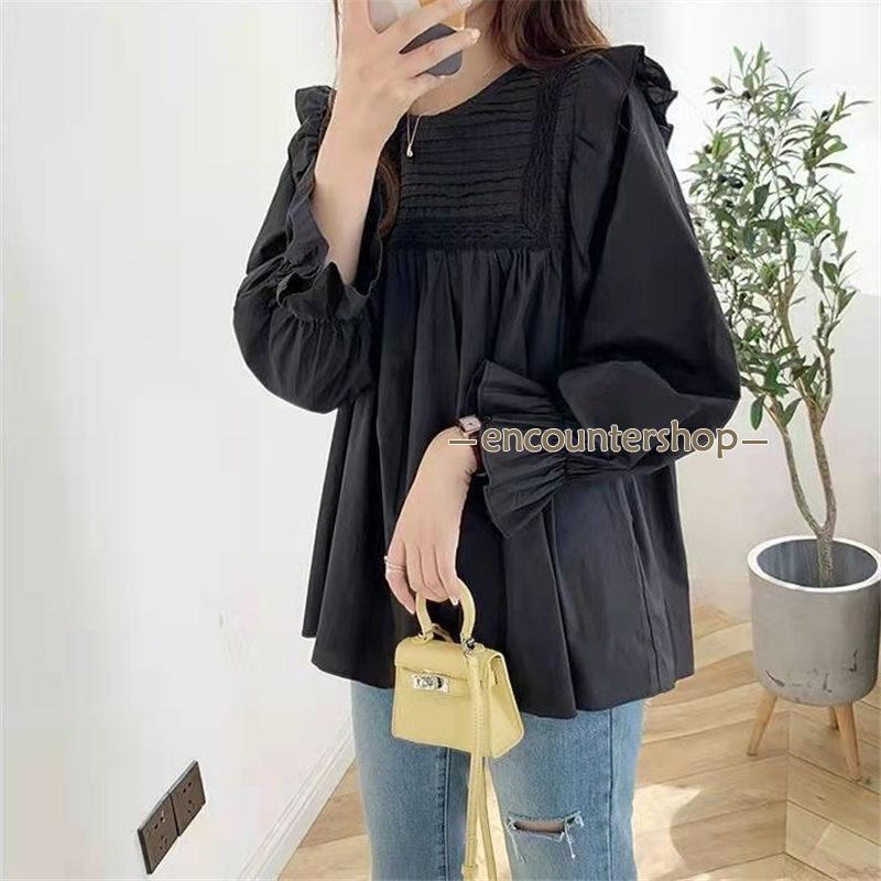 ブラウス レディース 長袖 春秋 長袖シャツ フリル おしゃれ ビジネス 通勤 入学式 デート シンプル OL フォーマル 体型カバー トップス 