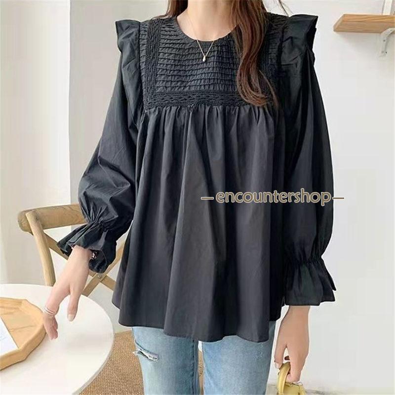 ブラウス レディース 長袖 春秋 長袖シャツ フリル おしゃれ ビジネス 通勤 入学式 デート シンプル OL フォーマル 体型カバー トップス 