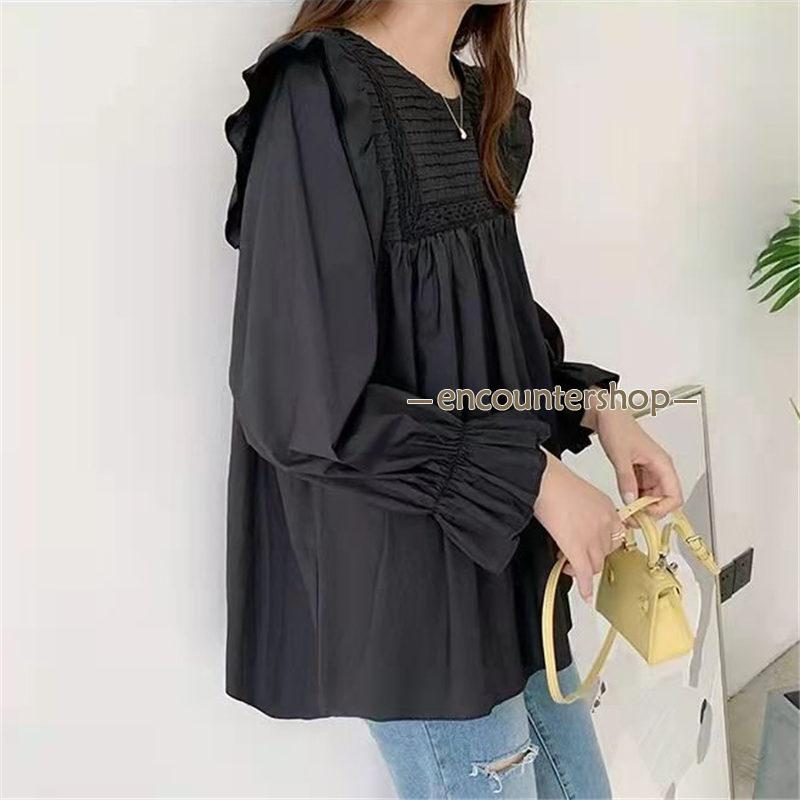 ブラウス レディース 長袖 春秋 長袖シャツ フリル おしゃれ ビジネス 通勤 入学式 デート シンプル OL フォーマル 体型カバー トップス 