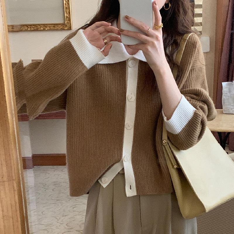 超。 カーディガン レディース ニット セーター Vネック 羽織 ゆったり 春 おしゃれ 伸縮性 カジュアル 洗える 秋 上品 長袖 ゆる 超目玉 