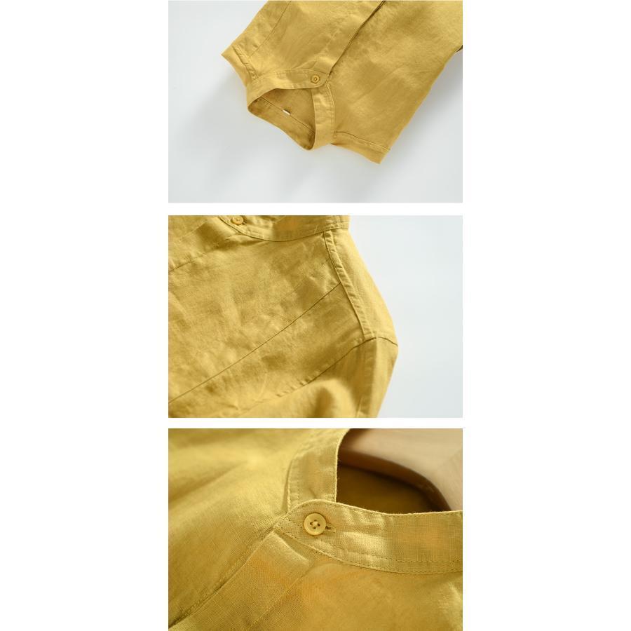 シャツ リネン コットン カジュアルシャツ ホワイトシャツ ワイシャツ 白シャツ ビジネス メンズ ファッション トップス 長袖 綿麻シャツ 