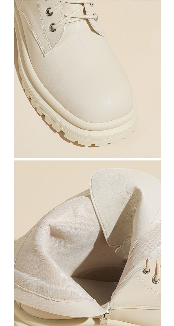 ショートブーツ レディース 歩きやすい レースアップブーツ 編み上げブーツ ミドルブーツ ワークブーツ ラウンドトゥ 厚底ブーツ 