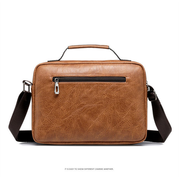 ビジネスバッグ メンズ 大容量 2WAY ショルダーバッグ 斜め掛け 就活 メッセンジャーバッグ 斜め掛け 出張 PUレザー おしゃれ 。 旅行 軽量 通勤 メンズ 