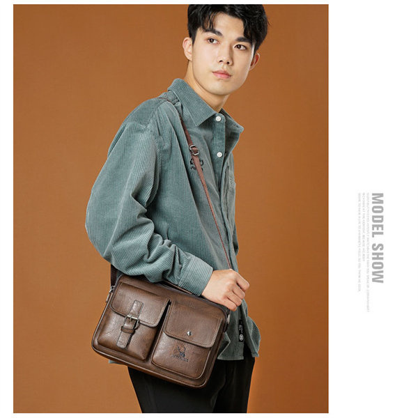 ビジネスバッグ メンズ 大容量 2WAY ショルダーバッグ 斜め掛け 就活 メッセンジャーバッグ 斜め掛け 出張 PUレザー おしゃれ 。 旅行 軽量 通勤 メンズ 