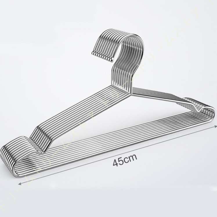 ハンガー 20本組 ステンレスハンガー ランドリーハンガー 防錆 曲がらない スリム 便利な収納 頑丈 スカート ボトムハンガー コート ズボン はんがー 耐久性 