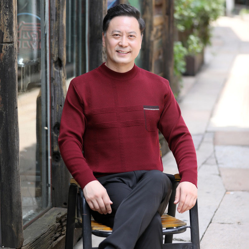 ニット セーター メンズ◆ネック秋服 冬服 紳士 メンズ ギフト シニア 誕生日 プレゼント クリスマス 敬老の日 シニアファッション ゴルフ 