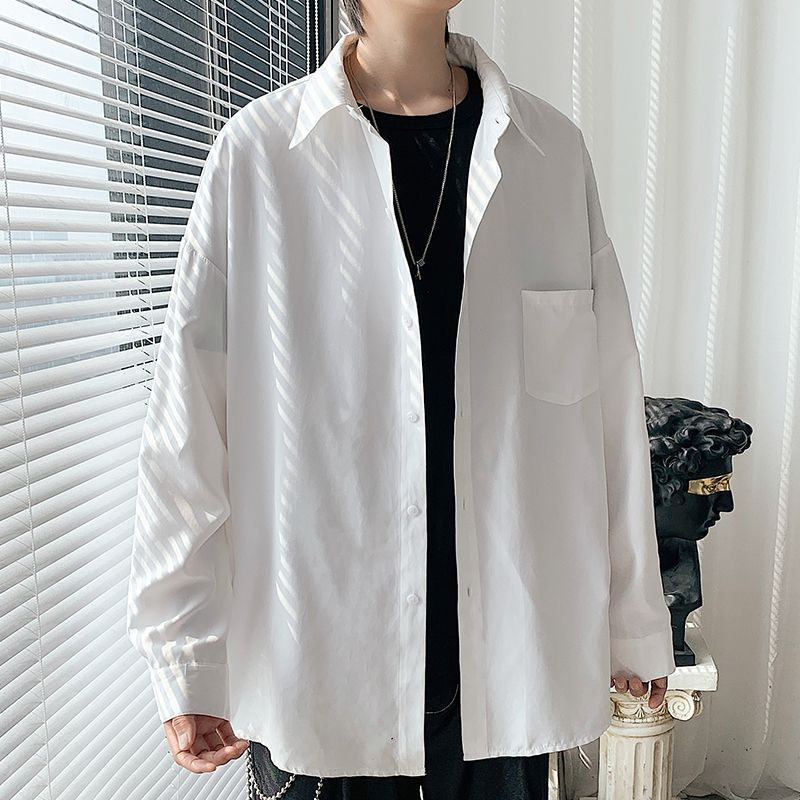 シャツ メンズ 長袖シャツ カジュアル トップス ボタンシャツ 送料無料 春 紳士 秋 秋服 開襟シャツ 通学 おしゃれ 学生 ビジネス 大きいサイズ 