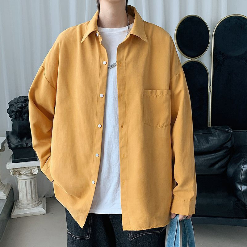 シャツ メンズ 長袖シャツ カジュアル トップス ボタンシャツ 送料無料 春 紳士 秋 秋服 開襟シャツ 通学 おしゃれ 学生 ビジネス 大きいサイズ 