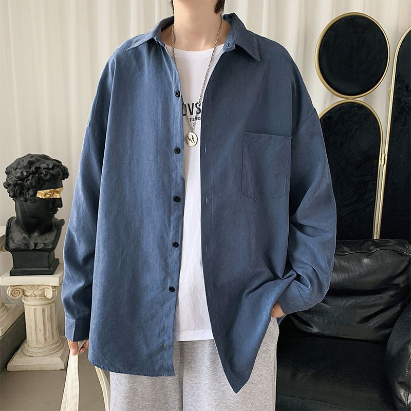 シャツ メンズ 長袖シャツ カジュアル トップス ボタンシャツ 送料無料 春 紳士 秋 秋服 開襟シャツ 通学 おしゃれ 学生 ビジネス 大きいサイズ 
