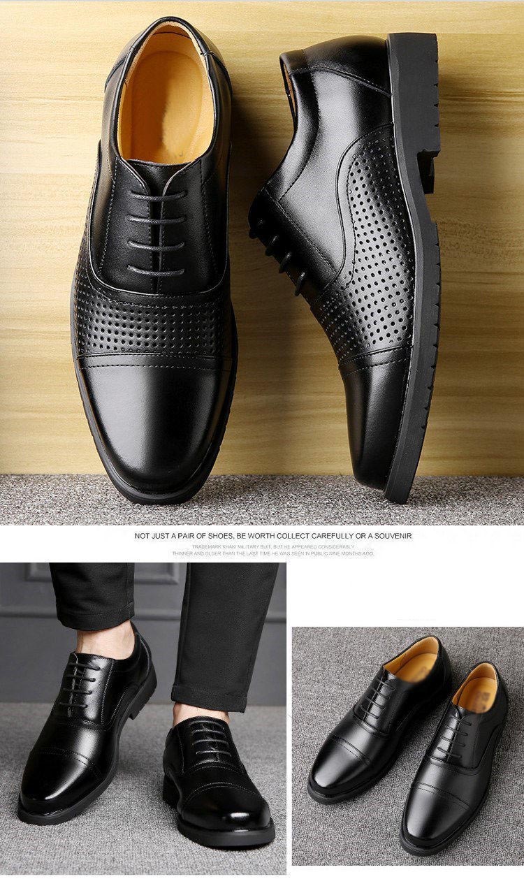 ビジネスフォーマル メンズ 冠婚葬祭 ストレッチ レザー 革 通勤 皮靴 ドレス 通気性 ドレス紳士靴 カ ギフト 仕事 衝撃吸収 