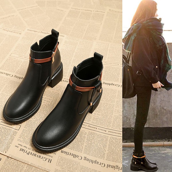 ショートブーツ レディース 歩きやすい 軽量 サイドジップ 滑らない 防滑 黒 防寒 小さいサイズ カジュアル 大きいサイズ 痛くない 