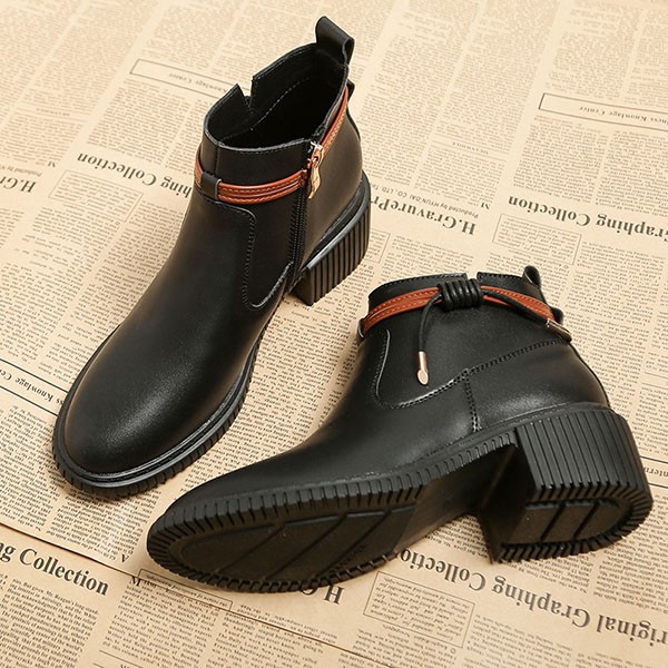 ショートブーツ レディース 歩きやすい 軽量 サイドジップ 滑らない 防滑 黒 防寒 小さいサイズ カジュアル 大きいサイズ 痛くない 