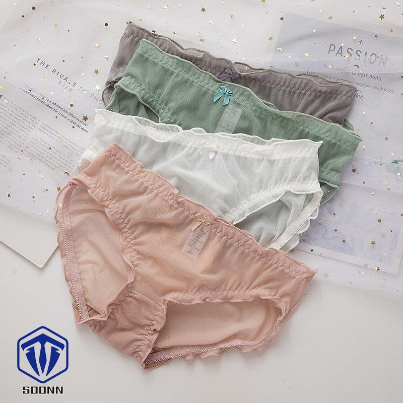 ショーツ レディース メッシュ パンツ パンティ ローライズ 単品 ランジェ通気性 女性用 無地 シンプル シースルー 下着 