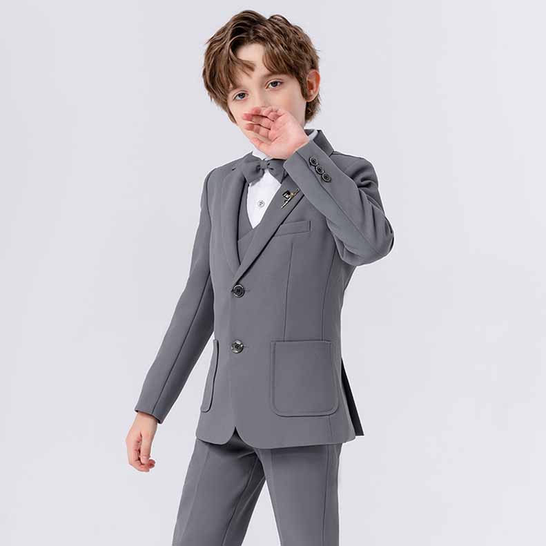 子供スーツ4点セットフォーマル無地スーツキッズ男の子 スーツ発表会入学式入園式こども子供服七五三 ベビースーツ 結婚式 卒園式卒業式 小学生 保育園 