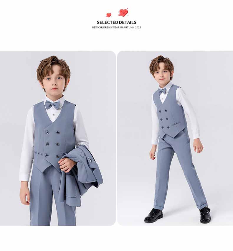 子供スーツ4点セットフォーマル無地スーツキッズ男の子 スーツ発表会入学式入園式こども子供服七五三 ベビースーツ 結婚式 卒園式卒業式 小学生 保育園 