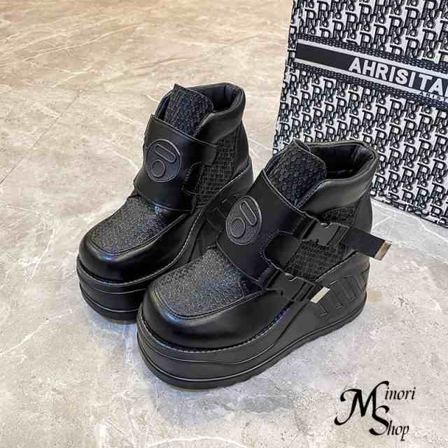 スニーカー レディース 厚底 ハイヒール インヒールハイカット 韓国 背が高くなる 美脚 身長アップ 大きいサイズ 軽 8CMヒール 