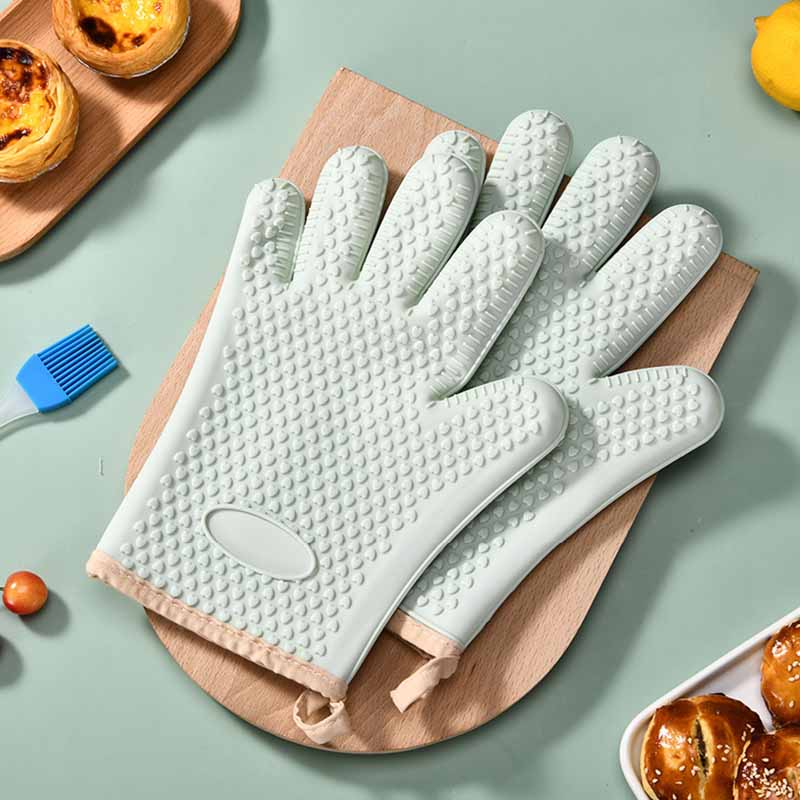 つかみ 耐熱 5本指 鍋つかみ キッチンミトン おしゃれ 耐熱ミトン業務用 北欧 シリコン 家庭用 ミトン 