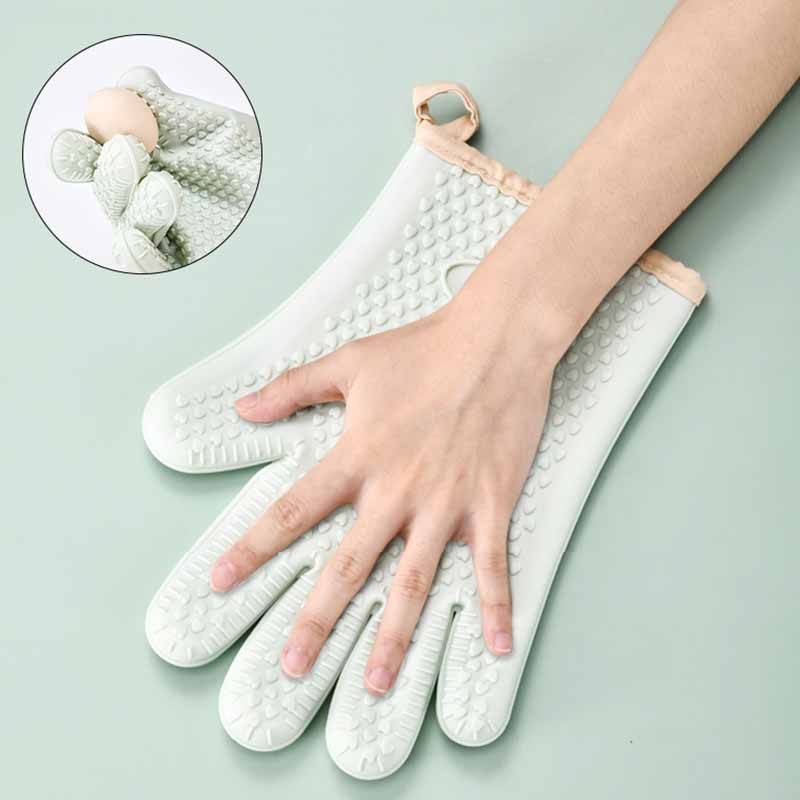 つかみ 耐熱 5本指 鍋つかみ キッチンミトン おしゃれ 耐熱ミトン業務用 北欧 シリコン 家庭用 ミトン 