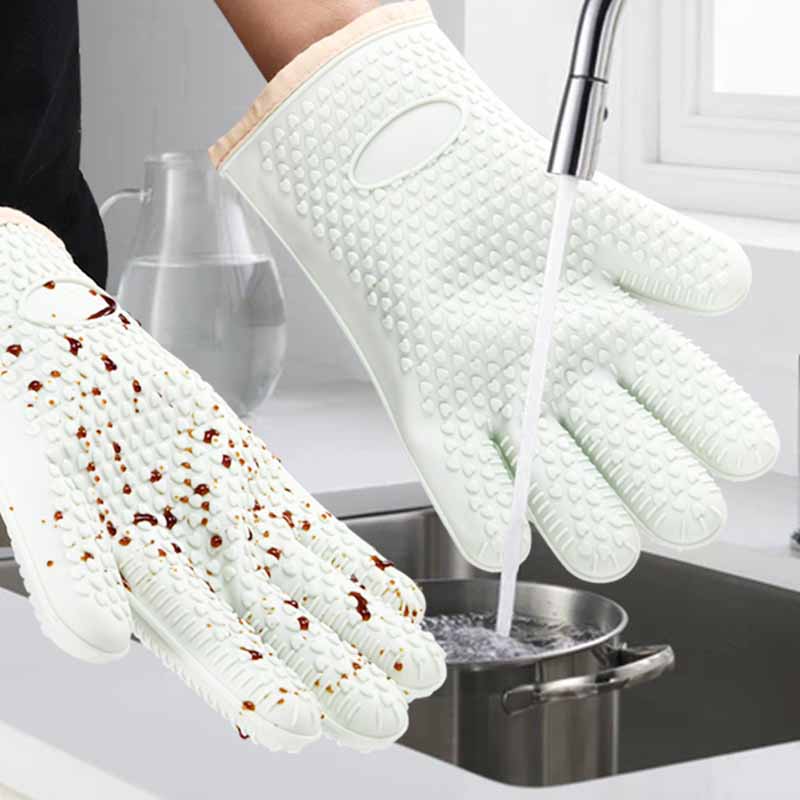 つかみ 耐熱 5本指 鍋つかみ キッチンミトン おしゃれ 耐熱ミトン業務用 北欧 シリコン 家庭用 ミトン 