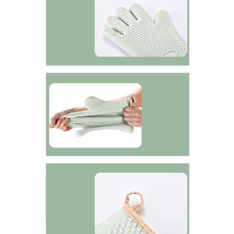 つかみ 耐熱 5本指 鍋つかみ キッチンミトン おしゃれ 耐熱ミトン業務用 北欧 シリコン 家庭用 ミトン 