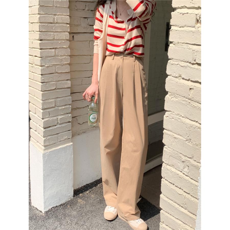 チノパン ワイドパンツ レディース パンツ テーパードパンツ ズボン ボゆったり カジュアル ロング 秋 夏 ガウチョ 春 イージーパンツ 