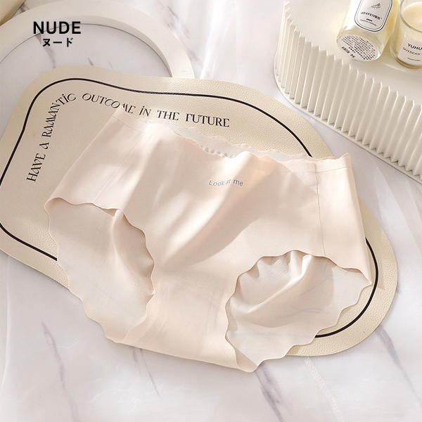 シームレスショーツ 3点セット シームレスパンツ シームレス ショーツ レディース スカラップ 送料無料 通気性 響かない 下着 接触冷感 アイスシルク 無地 