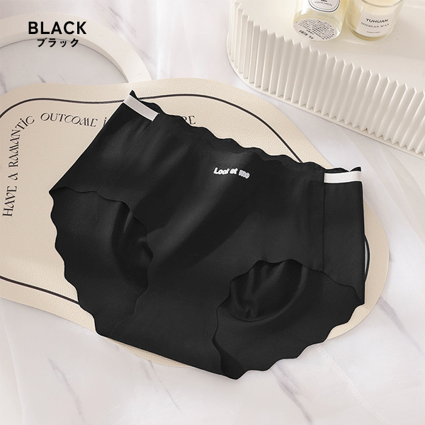 シームレスショーツ 3点セット シームレスパンツ シームレス ショーツ レディース スカラップ 送料無料 通気性 響かない 下着 接触冷感 アイスシルク 無地 