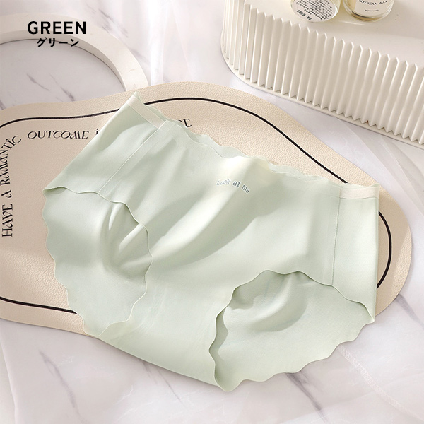 シームレスショーツ 3点セット シームレスパンツ シームレス ショーツ レディース スカラップ 送料無料 通気性 響かない 下着 接触冷感 アイスシルク 無地 