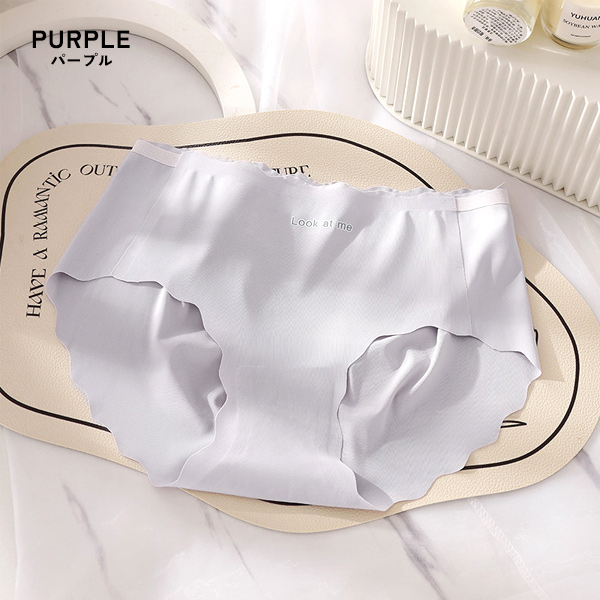 シームレスショーツ 3点セット シームレスパンツ シームレス ショーツ レディース スカラップ 送料無料 通気性 響かない 下着 接触冷感 アイスシルク 無地 