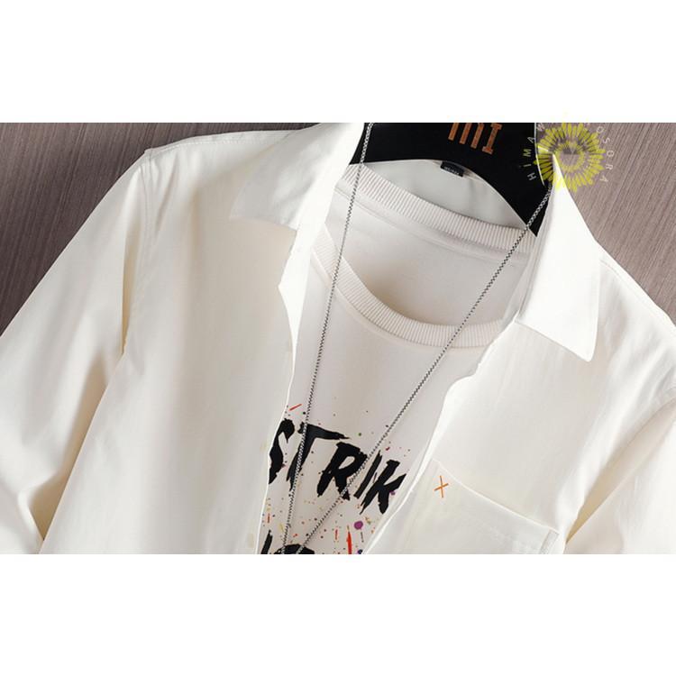 シャツ メンズ 長袖シャツ カジュアルシャツ 開襟 おしゃれ 30代 SHIRT 秋物 大きいサイズ 50代 40代 トップス 60代 