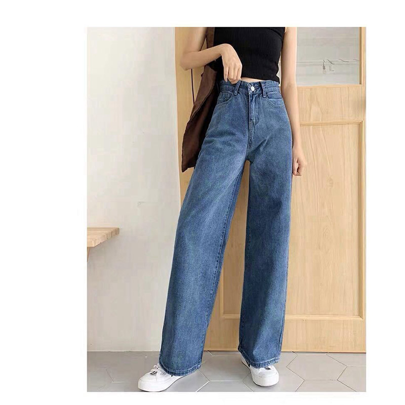 デニムパンツ レディース ジーンズ ズボン ボワイドパンツ ハイウエスト 体型カバー カシュアル 春秋 ロング丈 細身 ゆったり ストレッチ 美脚 着痩せ 