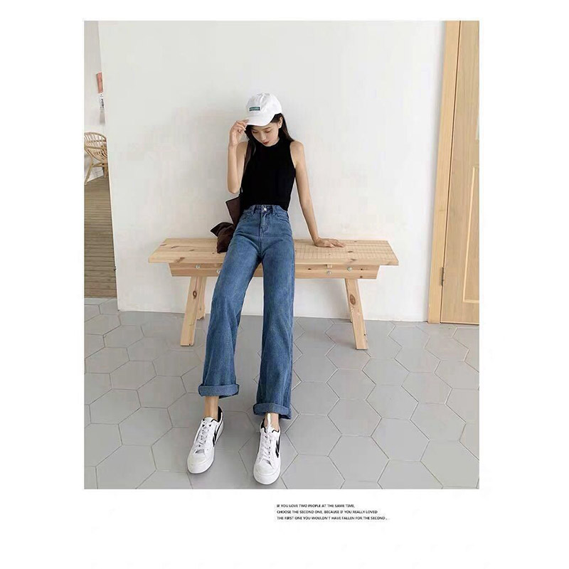 デニムパンツ レディース ジーンズ ズボン ボワイドパンツ ハイウエスト 体型カバー カシュアル 春秋 ロング丈 細身 ゆったり ストレッチ 美脚 着痩せ 