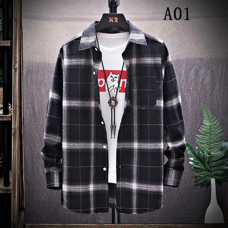 シャツ チェック柄 ネルシャツ トップス カジュアルシャツ 長袖 秋 春 メンズ ファッション 