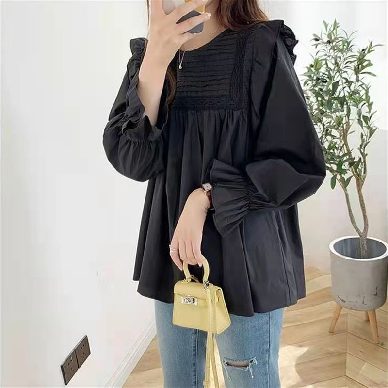 ブラウス レディース 長袖 春秋 長袖シャツ フリル フォーマル トップス デート OL 入学式 ビジネス シンプル 通勤 おしゃれ 体型カバー 