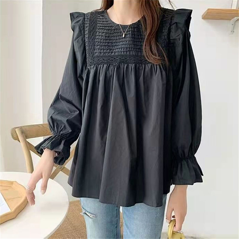 ブラウス レディース 長袖 春秋 長袖シャツ フリル フォーマル トップス デート OL 入学式 ビジネス シンプル 通勤 おしゃれ 体型カバー 