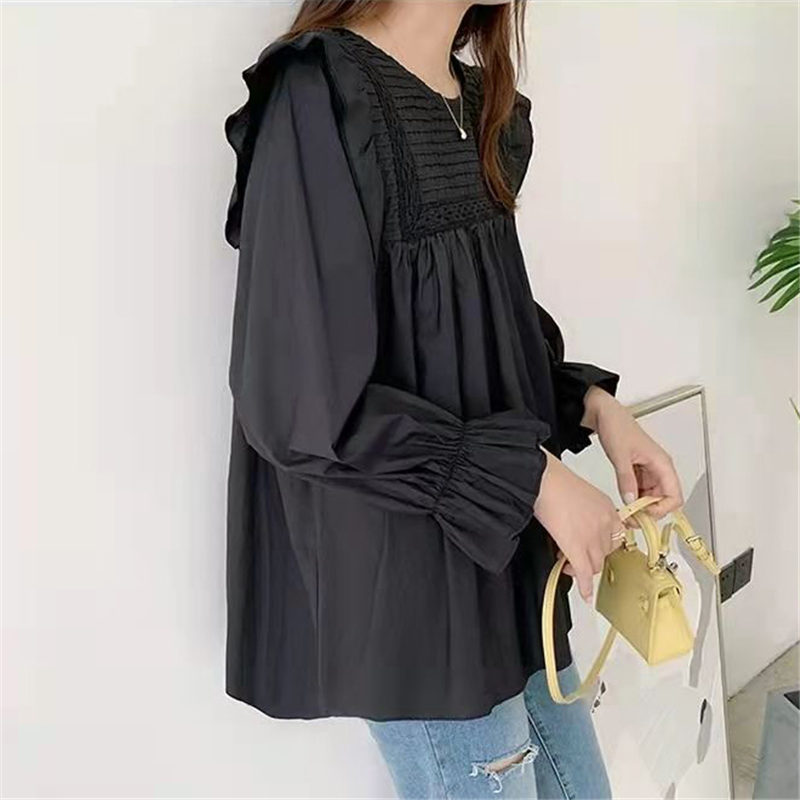 ブラウス レディース 長袖 春秋 長袖シャツ フリル フォーマル トップス デート OL 入学式 ビジネス シンプル 通勤 おしゃれ 体型カバー 