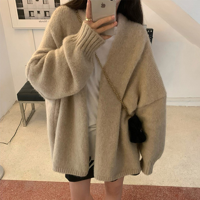 カーディガン レディース 秋冬 ゆったり 秋服  