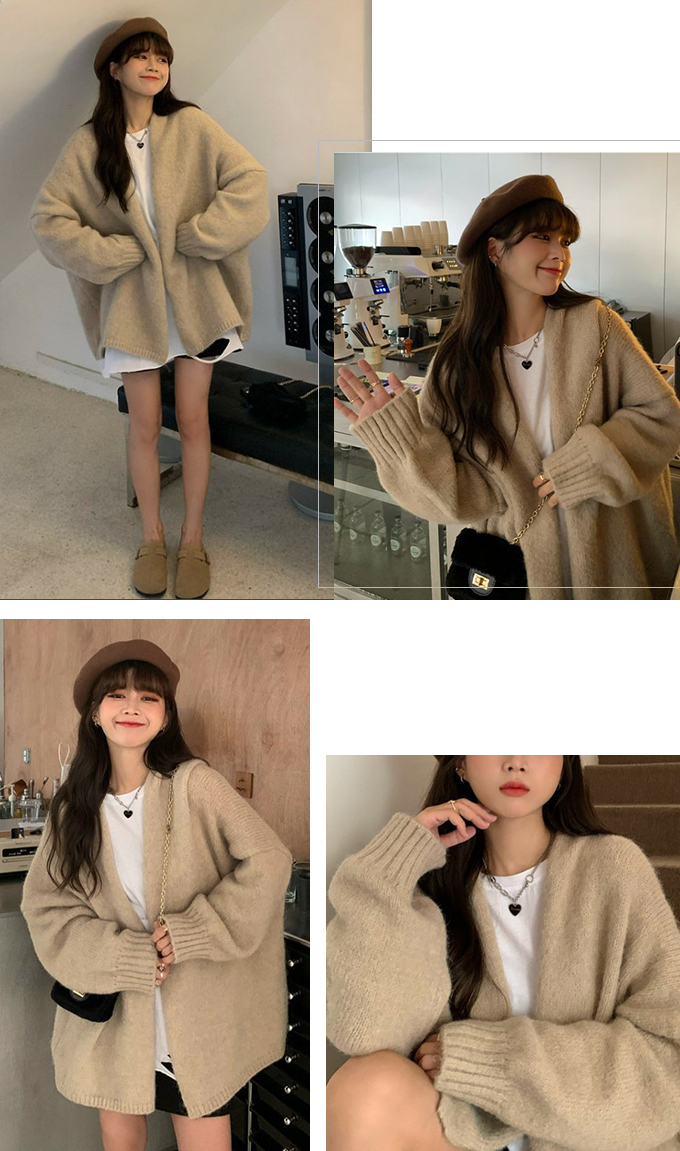 カーディガン レディース 秋冬 ゆったり 秋服  