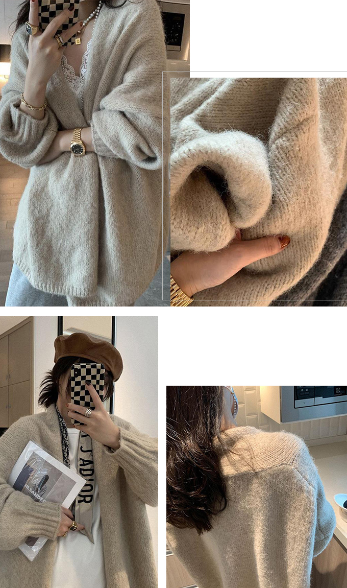 カーディガン レディース 秋冬 ゆったり 秋服  