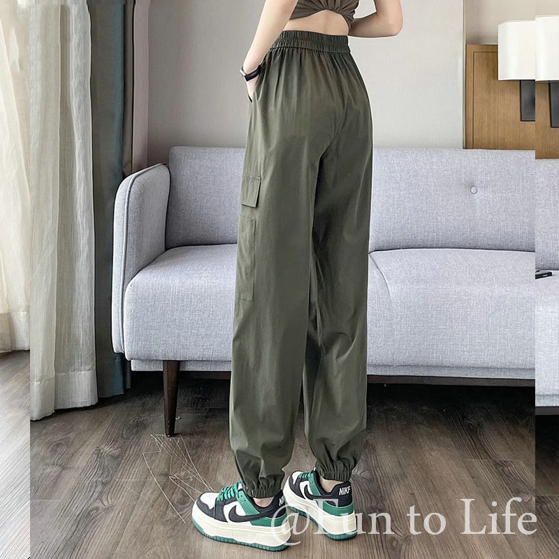 パンツ レディース カーゴ 春夏秋 ゆったり 体型カバー キレイめ 裾ゴム 細見え カジュアル 40代 大人のデイリーカーゴパンツ 50代 60代 