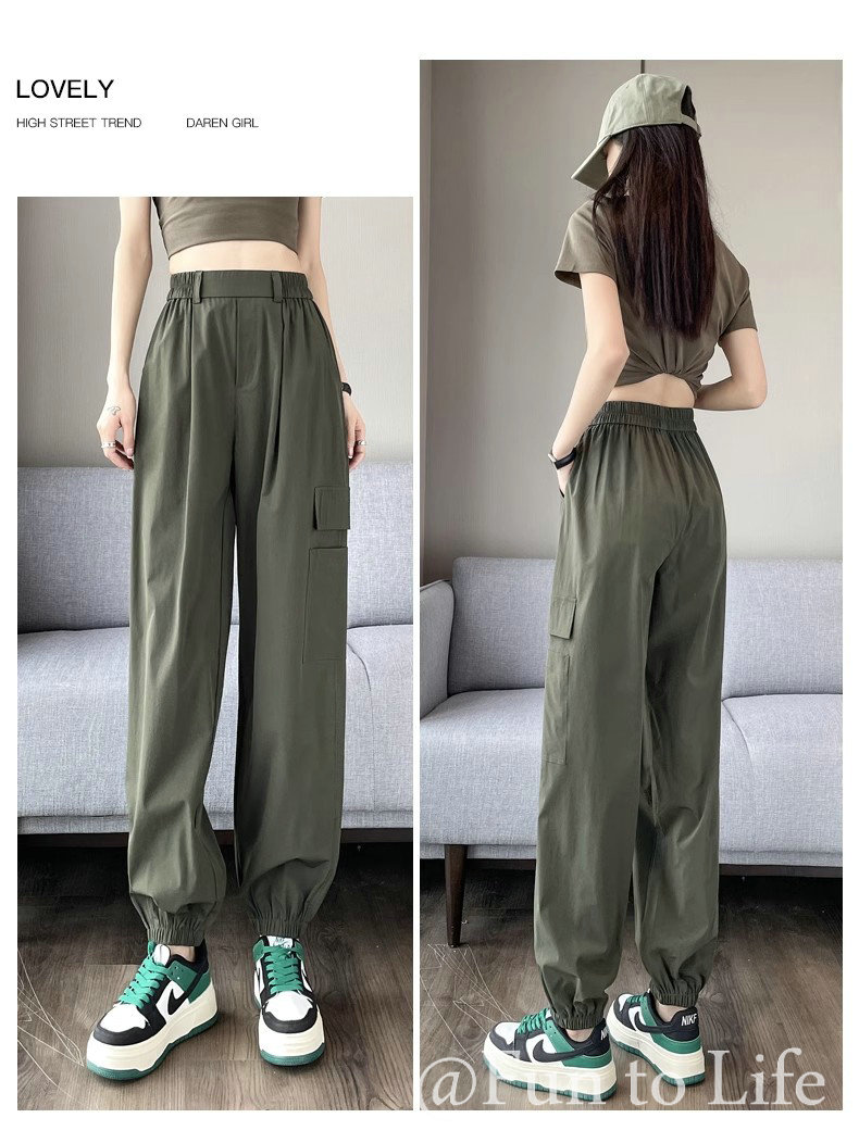 パンツ レディース カーゴ 春夏秋 ゆったり 体型カバー キレイめ 裾ゴム 細見え カジュアル 40代 大人のデイリーカーゴパンツ 50代 60代 